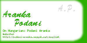 aranka podani business card